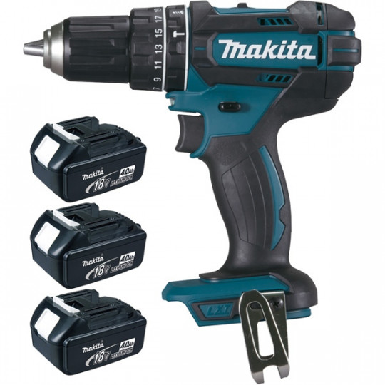 DHP482RM3J Perceuse visseuse à percussion Makita sans fil 18 Volts Li