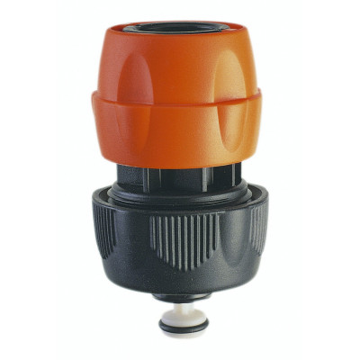 Raccord rapide à encliquer pour tuyau d'eau de diamètre 19 mm avec vanne Stop - Sodise | 18458