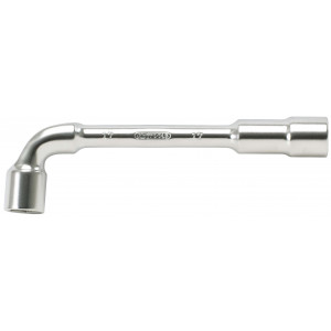 Clé à pipe débouchée CHROMEmat 21 mm - 6 x 6 pans - KSTools | 517.0421