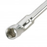Clé à pipe débouchée CHROMEmat 21 mm - 6 x 6 pans - KSTools | 517.0421