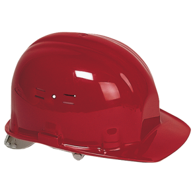 Casque de chantier rouge (EN397) EARLINE-65105