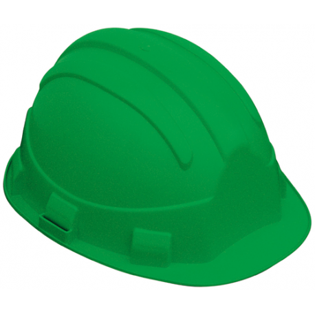 Casque de chantier vert OPAL avec garniture frontale EARLINE-65162