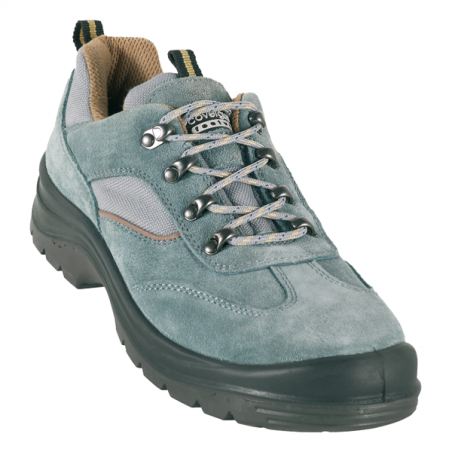 Chaussures de sécurité basses (composite croûte cuir bleue) COBALT Low S1P  COVERGUARD