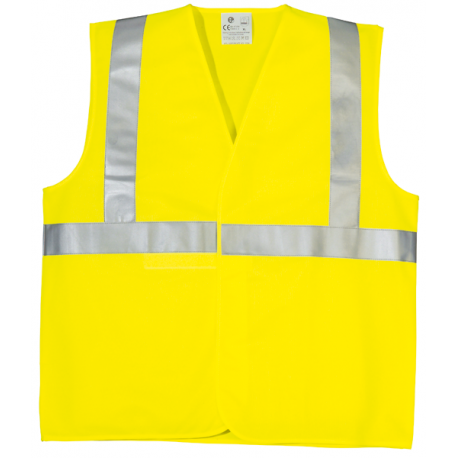 Gilet hi-viz jaune bande baudrier, cl. 2.2, 70216 Coverguard