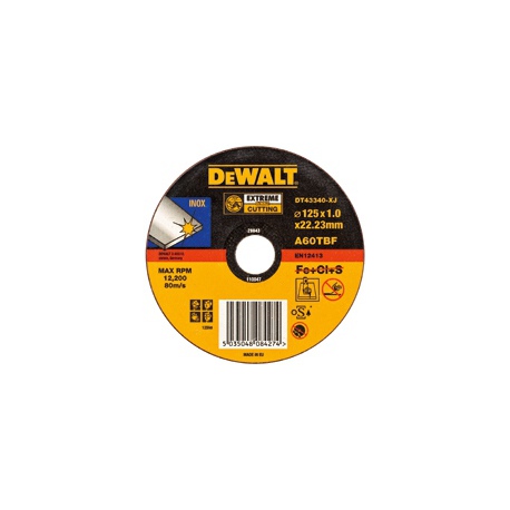 Disques à tronçonner l'inox de 230 mm - lot de 10 - Dewalt | DT42640