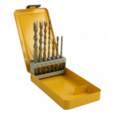 Coffret plastique de 7 forets SDS-Plus EXTREME de 5 - 6x2 - 8x2 - 10 - 12 mm - Dewalt | DT9701