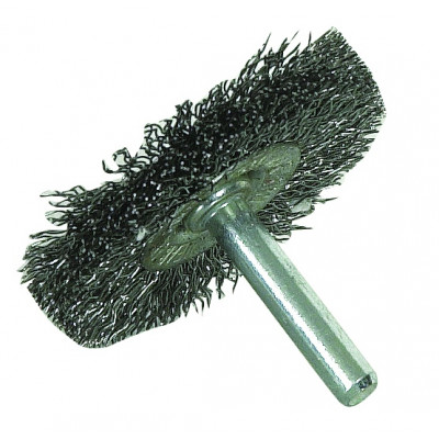 Brosse métallique sur tige circulaire pour surface étroite diamètre 50 mm - Sodise | 15515