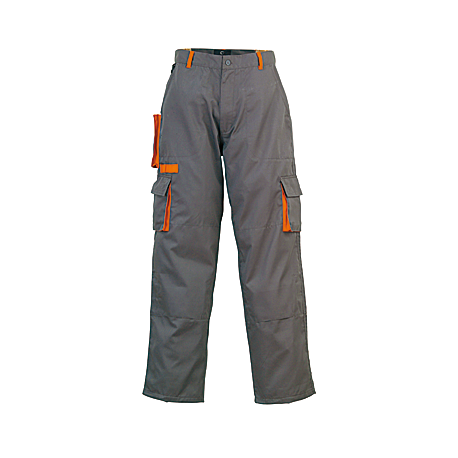 Pantalon de travail PADDOCK, gris et orange, coton-poly, 245 g/m2 COVERGUARD