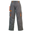 Pantalon de travail PADDOCK, gris et orange, coton-poly, 245 g/m2 COVERGUARD