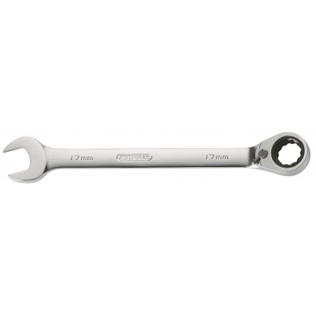 Clé mixte à cliquet réversible Chrome Plus 72 dents 15 mm Kstools | 503.4615