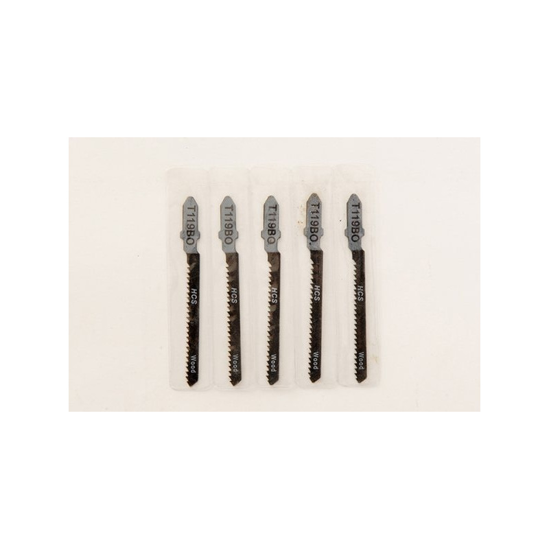 Lames HCS scie sauteuse(T119B0) (5 pièces) coupe 15mm DEWALT DT2050