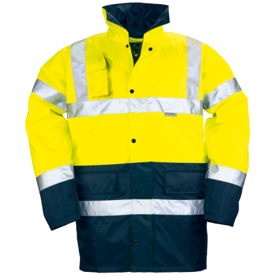 Parka polyester hi-viz jaune/marine, 3M 70449 Coverguard