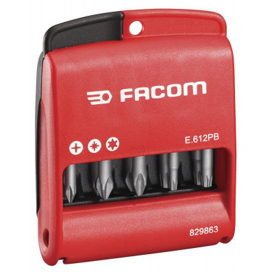 BOITE DE 10 EMBOUTS 50 MM (PH, PZ, TORX) FACOM | E.612PB