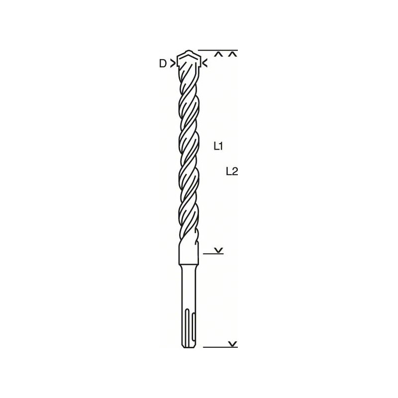 Forets SDS-plus-3 pour perforateur Accessoire Bosch pro outillage 2608831006