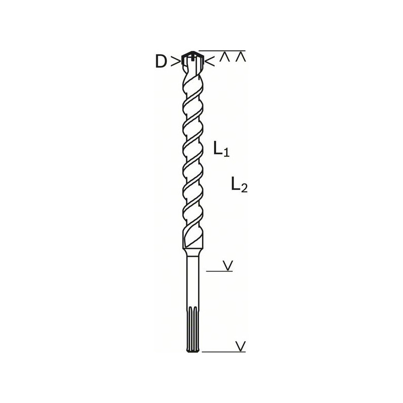 Forets SDS-max-4 pour perforateur Accessoire Bosch pro outillage 2608685876