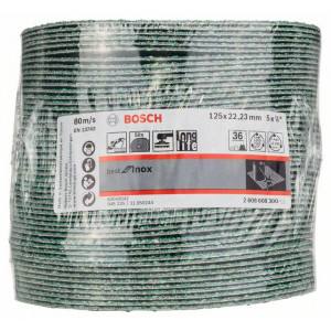 Disques Abrasifs Bosch 2608608096 - Grain 60, Ø125mm, 25 Pièces | Pour Métal, Acier, Fonte
