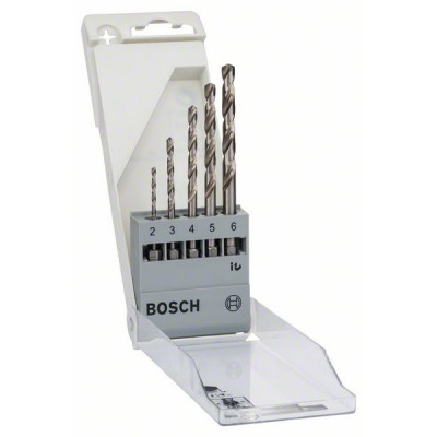 Forets à métaux HSS-G, DIN 338, jeu de 5 pièces Accessoire Bosch pro outillage 2608595517