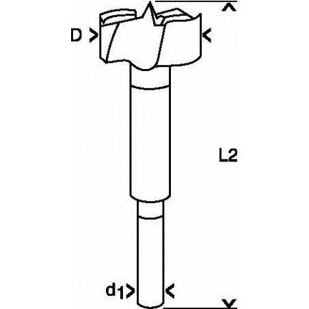 Mèches à façonner « Forstner », DIN 7483 G Accessoire Bosch pro outillage 2608597112