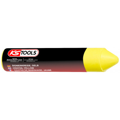 Crayon jaune de marquage pour pneu, 12 pces - KS Tools | 100.4045