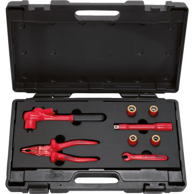Coffret d'outils isolés pour véhicules électriques PSA, 8 pcs - KS Tools | 117.1825