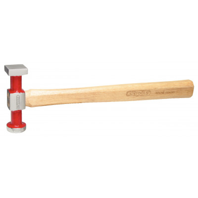 Marteau à retreindre, petite tete concave en acier poli, manche HICKORY - KS Tools | 140.2135