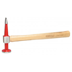 KS Tools 140.2136 Marteau Débosseler Panne Droite Tête Ronde Plate Acier Poli