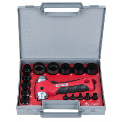 YIFOR Kit d'outils d'évasement CVC 6,35 mm à 1,9 cm, outil d'évasement  excentrique à 45° avec coupe-tuyau et outil d'ébavurage, outil d'ébavurage