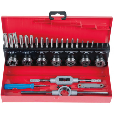 Coffret de jeux de tarauds et filières 32pcs - KS Tools | 331.0632