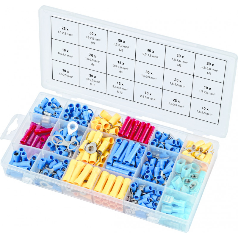 Assortiment De 300 Circlips Type E En Pouces KS TOOLS 970.0320 - Coffret Plastique, Norme DIN 6799 - 8