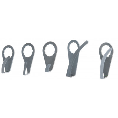 Lame de grattoir pour couteau à pare-brise, courbée, L. 16 mm - KS Tools | 515.5093