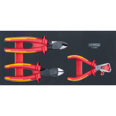 Module de 3 pinces isolées 1000V ERGOTORQUE - KS Tools | 713.0003
