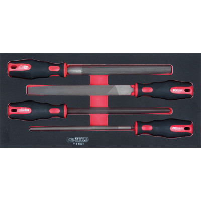 Module de limes demi-douces, 4 pièces - KS Tools | 713.3004