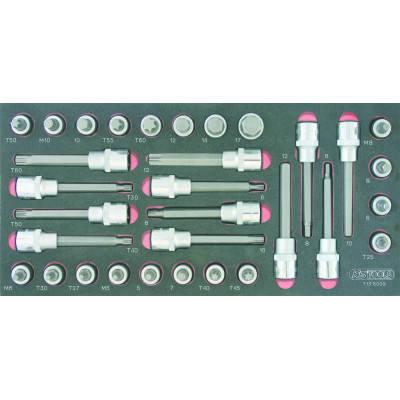 Module de douilles tournevis ULTIMATE 1/2", 32 pièces - KS Tools | 713.5009
