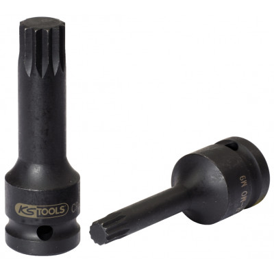 Douille longues à chocs mâle XZN 1/2", M6" - KS Tools | 911.0947-E