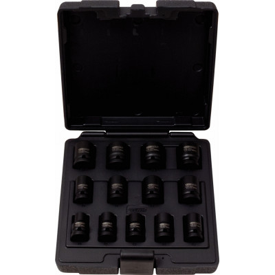 Jeu de douilles à chocs 12 pans 1/2" 13 pcs" - KS Tools | 515.0900