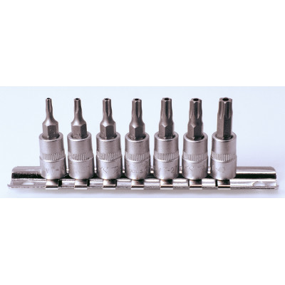 Jeu de 7 douilles tournevis ULTIMATE TORX 1/4" " - KS Tools | 922.1486