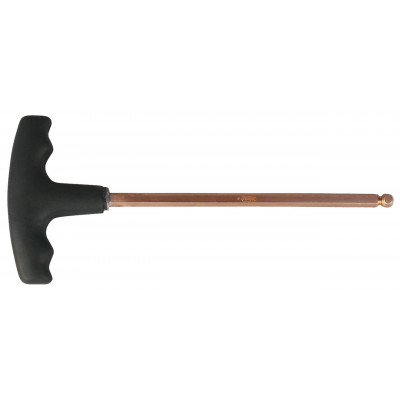 Clé mâle tête sphérique poignée en "T" BERYLLIUMplus 10mm, 255mm - KS Tools | 962.0965