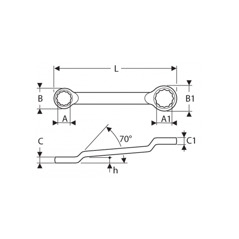 E113328 Expert Clés polygonales contrecoudées - mm