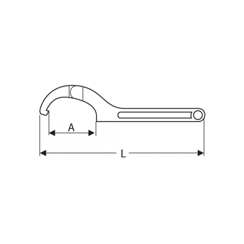 Clé à Ergot Articulée Réglable - Pour Écrous à Encoches 51-121mm - Outillage Professionnel