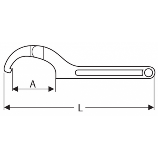Verstelbare Haak Moersleutel C Spanner Gereedschap Chrome Vanadium 19 51mm 51 120mm Syd Ship