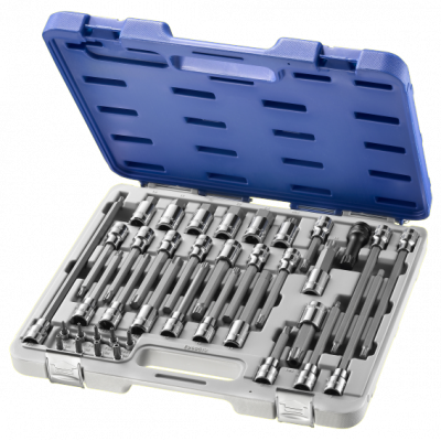 E200513 Expert Coffret de douilles tournevis 6 pans, Torx®, XZN - 38 pièces