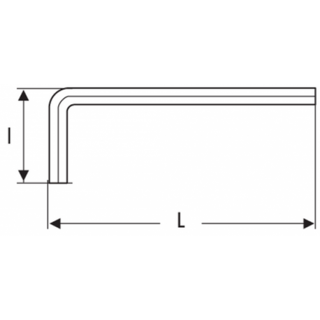 E113928 Expert Clés mâles 6 pans courtes métriques