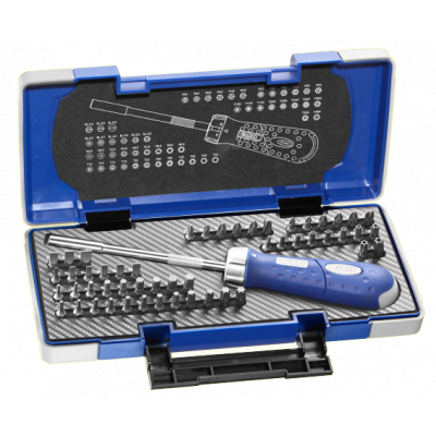 E160804 Expert Coffret de vissage 1/4" avec tournevis revolver - 59 pièces