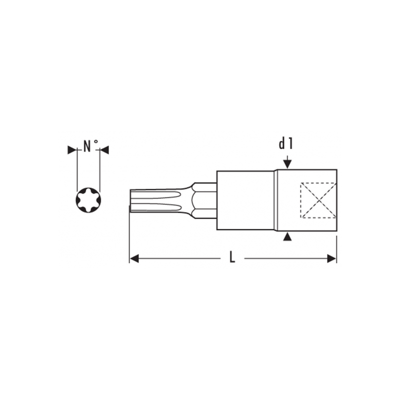 E030932 Expert Douilles tournevis 3/8" pour vis Torx®