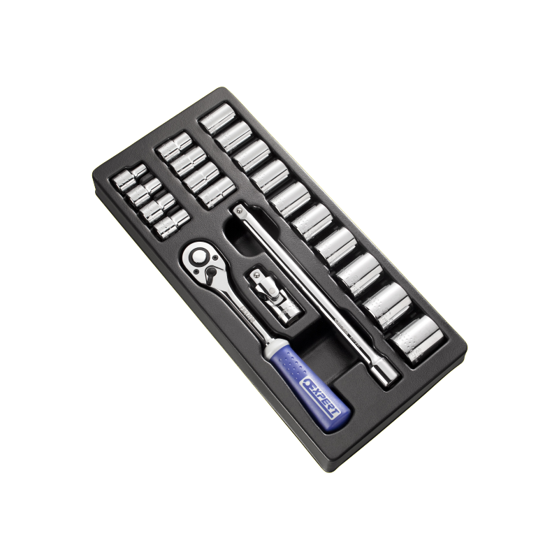 E194677 Expert Module de douilles et accessoires 1/2" métriques - 21 pièces