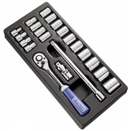 E194677 Expert Module de douilles et accessoires 1/2" métriques - 21 pièces