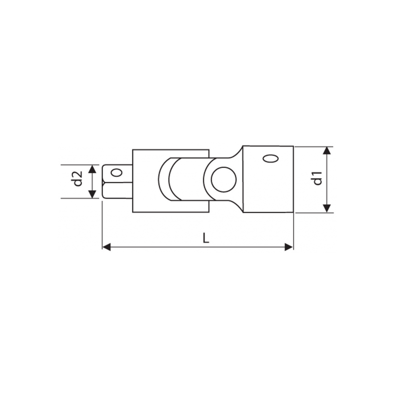 E033801 Expert Cardan 3/4" pour barre