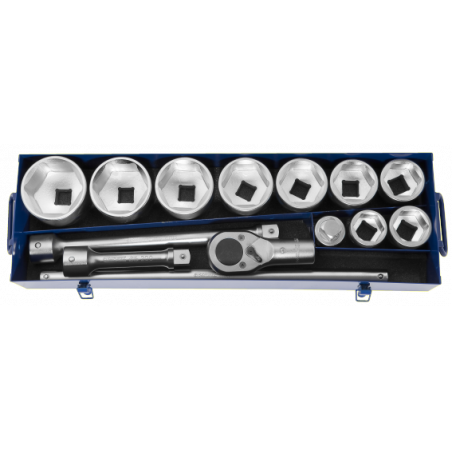 E034701 Expert Coffret cliquet douilles 1'' - 14 pièces