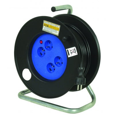 Enrouleur de câble - 25m - 3 x 1.5 - 4p+t - Sodise | 01522