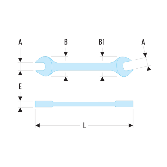 Clé Plate à Fourche FACOM 11/13 - Modèle N°44 - Fabriquée En France - Occasion Très Bon état
